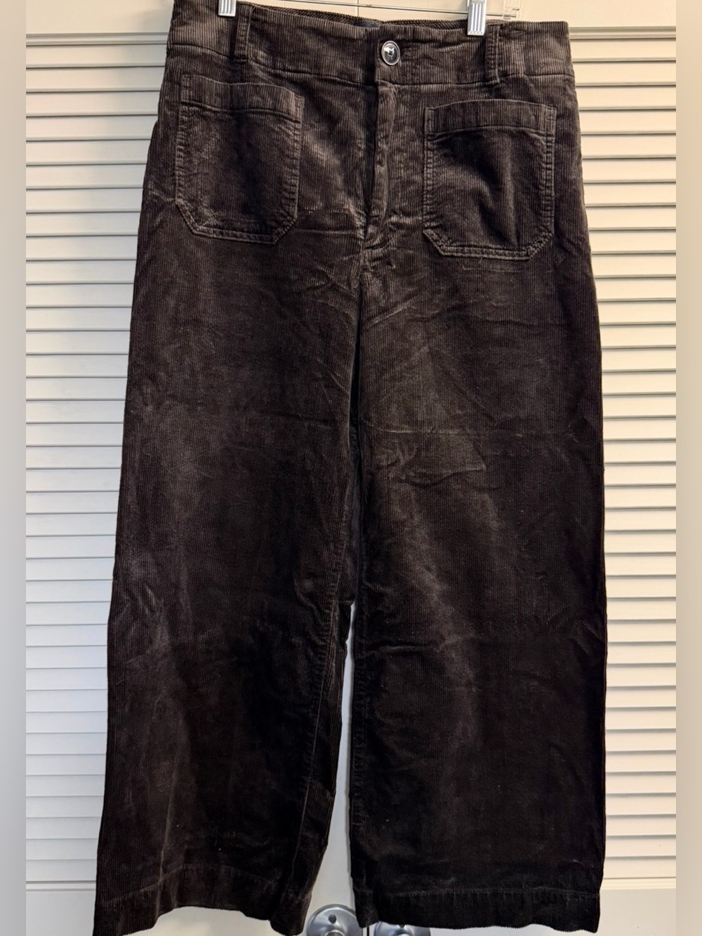 Anthropologie Maeve The Colette Cropped Wide Leg Corduroy Pants size 31